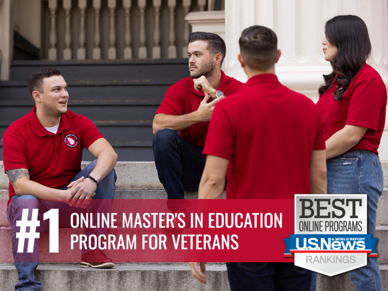 #1 Online Master's in Education program for veterans.