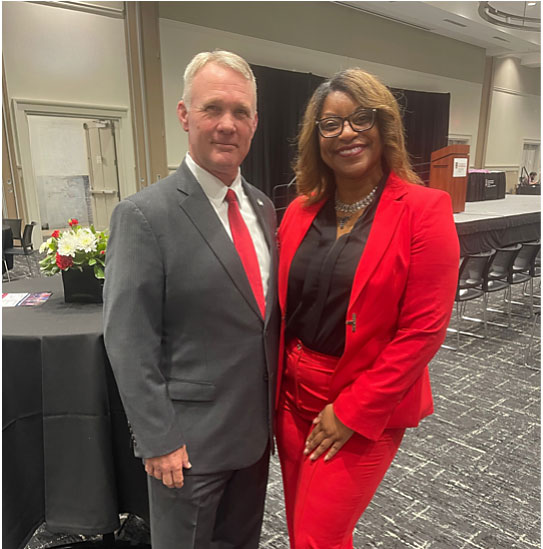 SVRC Director Jon Segars (left) and veteran Noell Phillips. SVRC Director Jon Segars (left) and veteran Noell Phillips.